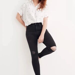 Madewell skinny distressed jeans